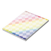 虹の市松模様に ノートパッド (回転)