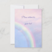 虹の希望 – パステル、 セーブザデート (裏面)