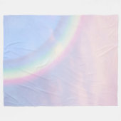 虹の希望 – パステル、 フリースブランケット (正面(横))