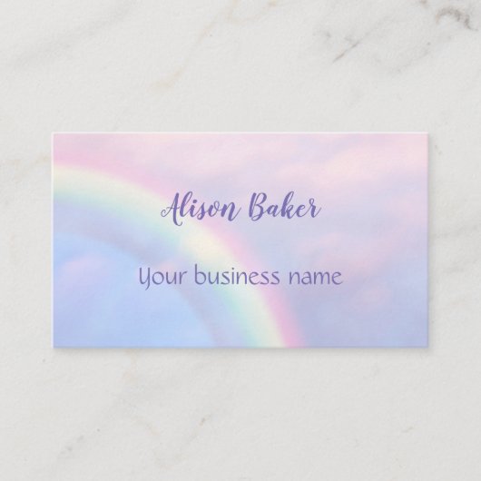 虹の希望 – パステル、名刺 名刺 (正面)