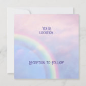 虹の希望 – パステル、 招待状 (裏面)