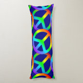 虹の平和のサイン ボディピロー (裏面 (縦))