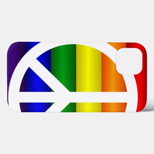 虹の平和のサイン Case-Mate iPhoneケース (裏面 (横))