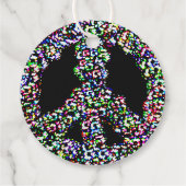 虹の平和のシンボル新年 フェイバータグ (裏面)