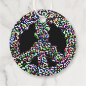 虹の平和のシンボル新年 フェイバータグ (正面)