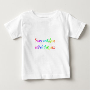 虹の平和の愛とジャズのすべて ベビーTシャツ