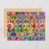 虹の平和の看板はがき ポストカード (正面/裏面)