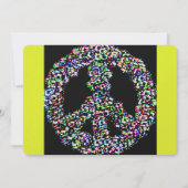 虹の平和シンボル新年フラット シーズンカード (正面)