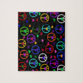 虹の平和ハート ジグソーパズル (縦)