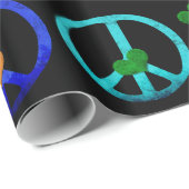 虹の平和ハート ラッピングペーパー (ロールコーナー)