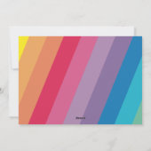 虹の平和 カラフルなホリデー フォトカード シーズンカード (裏面)