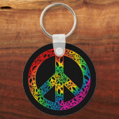 虹の平和 キーホルダー (正面)