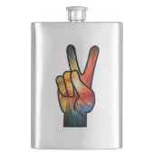 虹の平和 フラスク (正面)