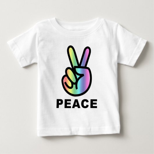 虹の平和 ベビーTシャツ (正面)