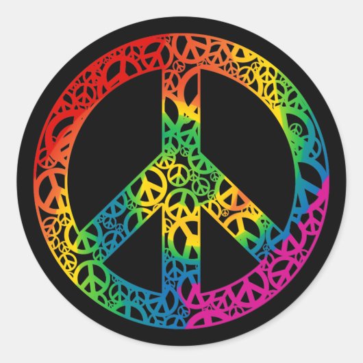 虹の平和 ラウンドシール (正面)