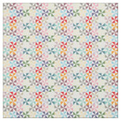 虹の幾何学的な風車パターン ファブリック (見本)