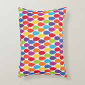 虹の幾何学的パターン アクセントクッション (正面(垂直))