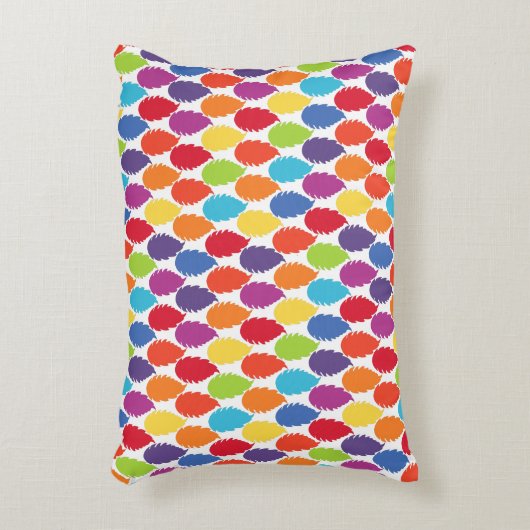虹の幾何学的パターン アクセントクッション (正面(垂直))