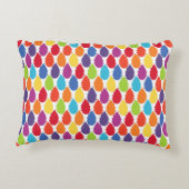 虹の幾何学的パターン アクセントクッション (裏面)