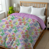 虹の弓と水玉模様 ファブリック