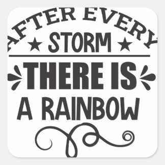 虹の引用文 スクエアシール