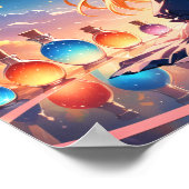 虹の弧の下の魔法の魔女 ポスター (角)