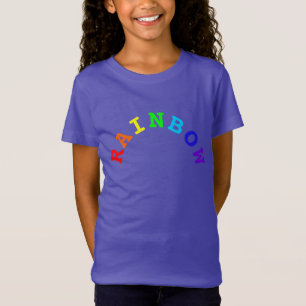 虹の弧を描く単語Tシャツ(子) Tシャツ