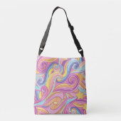 虹の彗星：魔法の夢の空。 クロスボディバッグ (裏面)