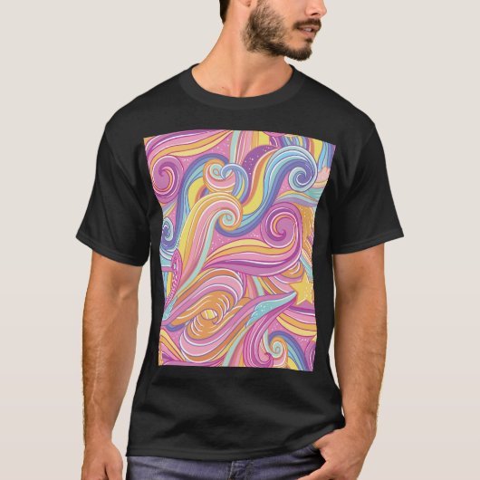 虹の彗星:魔法の夢の空。 Tシャツ (正面)