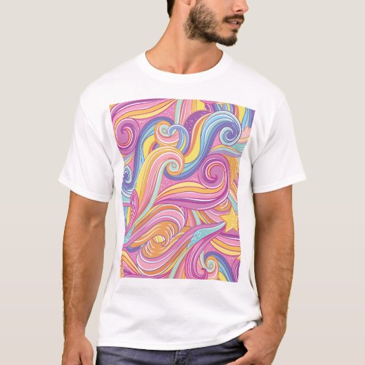 虹の彗星：魔法の夢の空。 Tシャツ (正面)