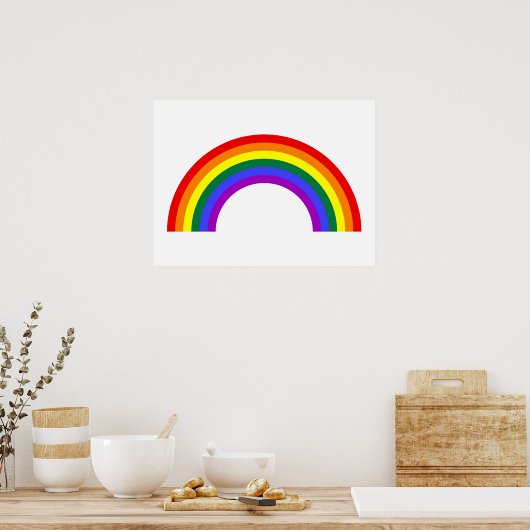 虹の形 ポスター (キッチン)