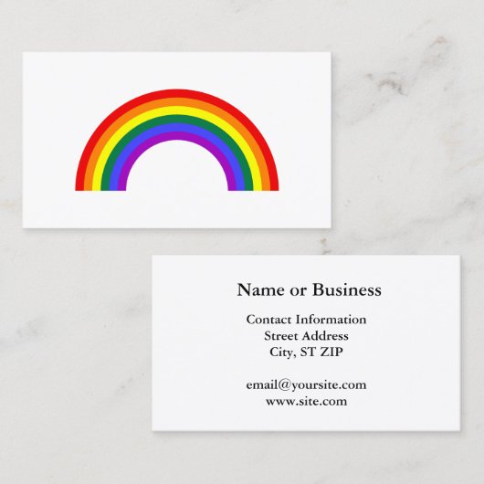 虹の形 名刺 (正面/裏面)