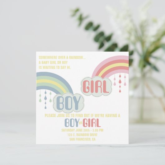 虹の性は招待状を明らかにします 招待状 (スタンド正面)