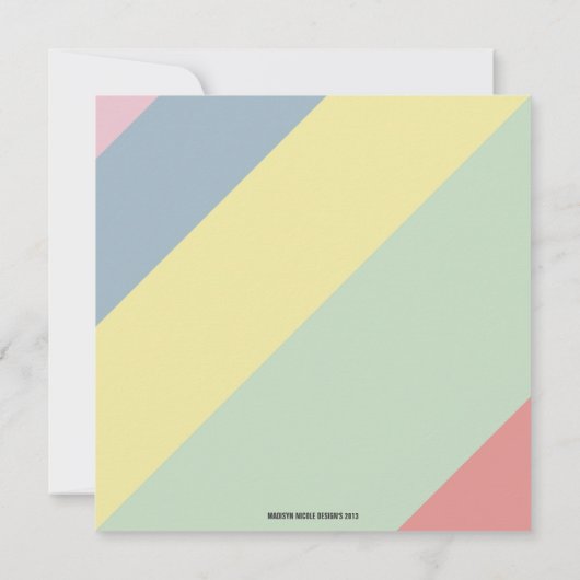 虹の性は招待状を明らかにします 招待状 (裏面)