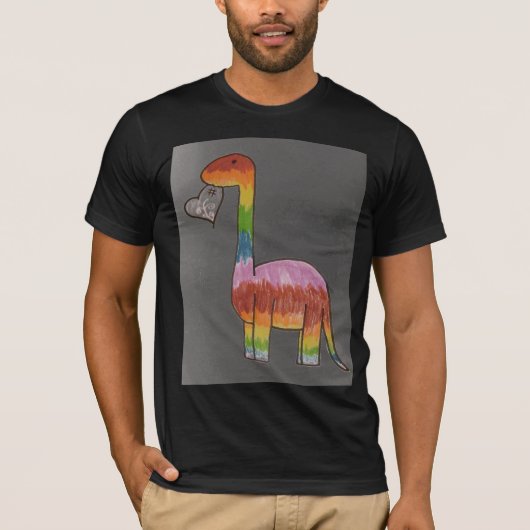 虹の恐竜 Tシャツ (正面)