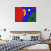 虹の惑星 キャンバスプリント (インサイチュ (寝室))