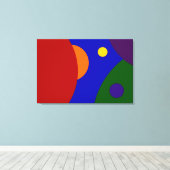 虹の惑星 キャンバスプリント (インサイチュ (ウッドフロア))