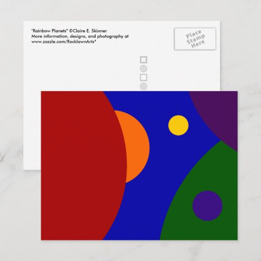 虹の惑星 ポストカード (正面/裏面)