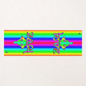 虹の意図を愛する ヨガマット (正面(横))