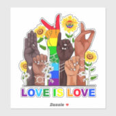 虹の愛は愛 シール (シート)