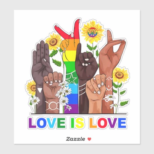 虹の愛は愛 シール (シート)