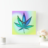 虹の愛  スクエア壁時計 (ホーム)