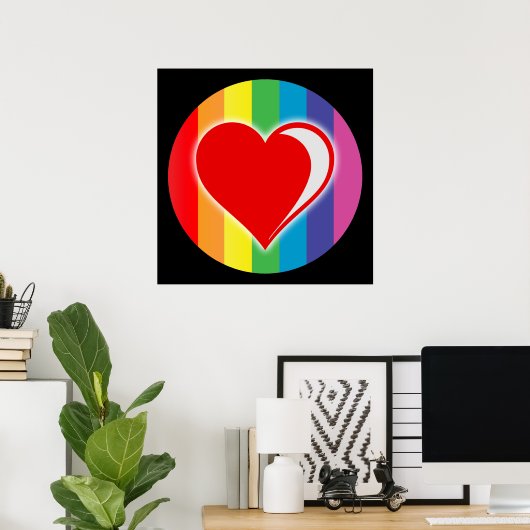 虹の愛。 ポスター (ホームオフィス)