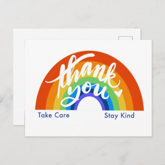 虹の感謝 ポストカード (正面/裏面)