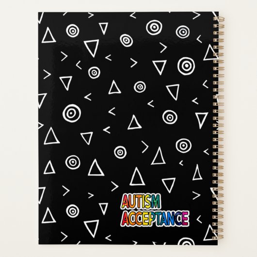 虹の我々は、すべての神経典型的なカレンすることができない プランナー手帳 (裏面)