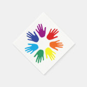 虹の手 スタンダードカクテルナプキン (角)