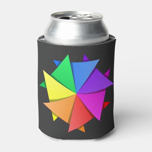 虹の折り紙 缶クーラー (缶正面)