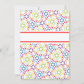 虹の抽象的なデザインが誠実さを表現 招待状 (裏面)