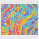 虹の抽象的なデジタルプリントの紙ロール ラッピングペーパー (フラット)