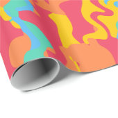 虹の抽象的なデジタルプリントの紙ロール ラッピングペーパー (ロールコーナー)